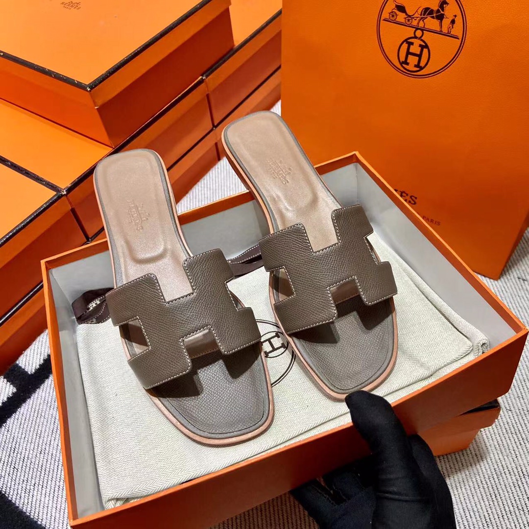 에르메스 올수공 오란 슬리퍼 샌들 앱송 24